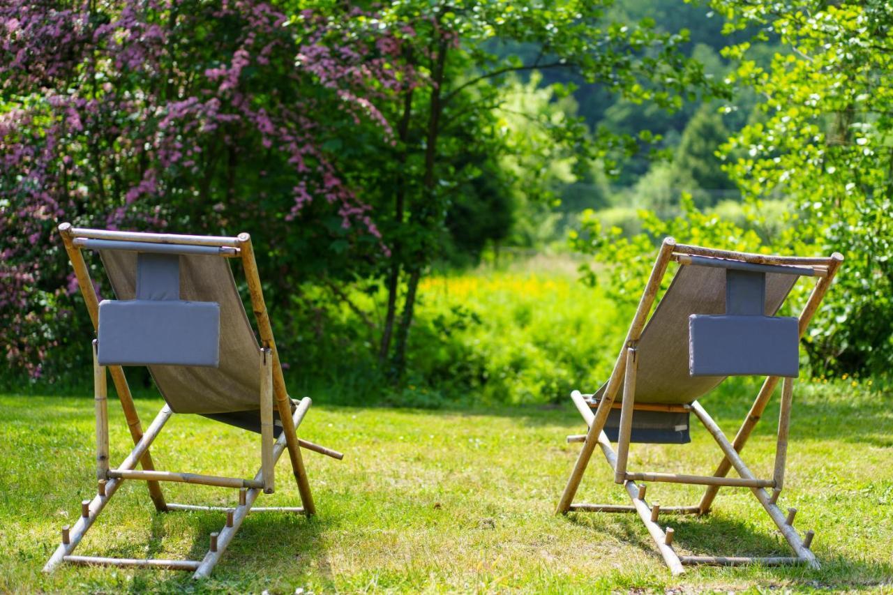 Hotel Les Jardins De La Molignee ดีน็อง ภายนอก รูปภาพ